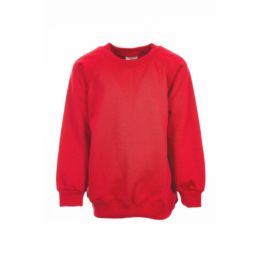 Plain best sale red sweatshirt